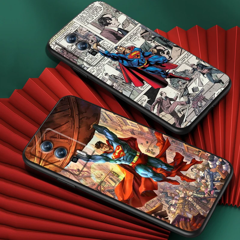 Luxury S-Supermans Comics Cool For Xiaomi Redmi 9A 9C 9AT 10C 9 9T 10 12C 13C A3 12 K60 A1 K50 K40 5G Black Back Phone Case
