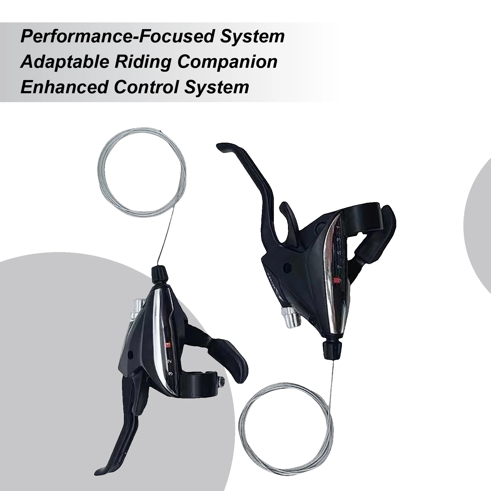 

Mountain Cycling Gear Shifter Aluminum Alloy Replacement Parts 1 Pair Mountain Bike Gear Shift Lever For Road Folding Trail