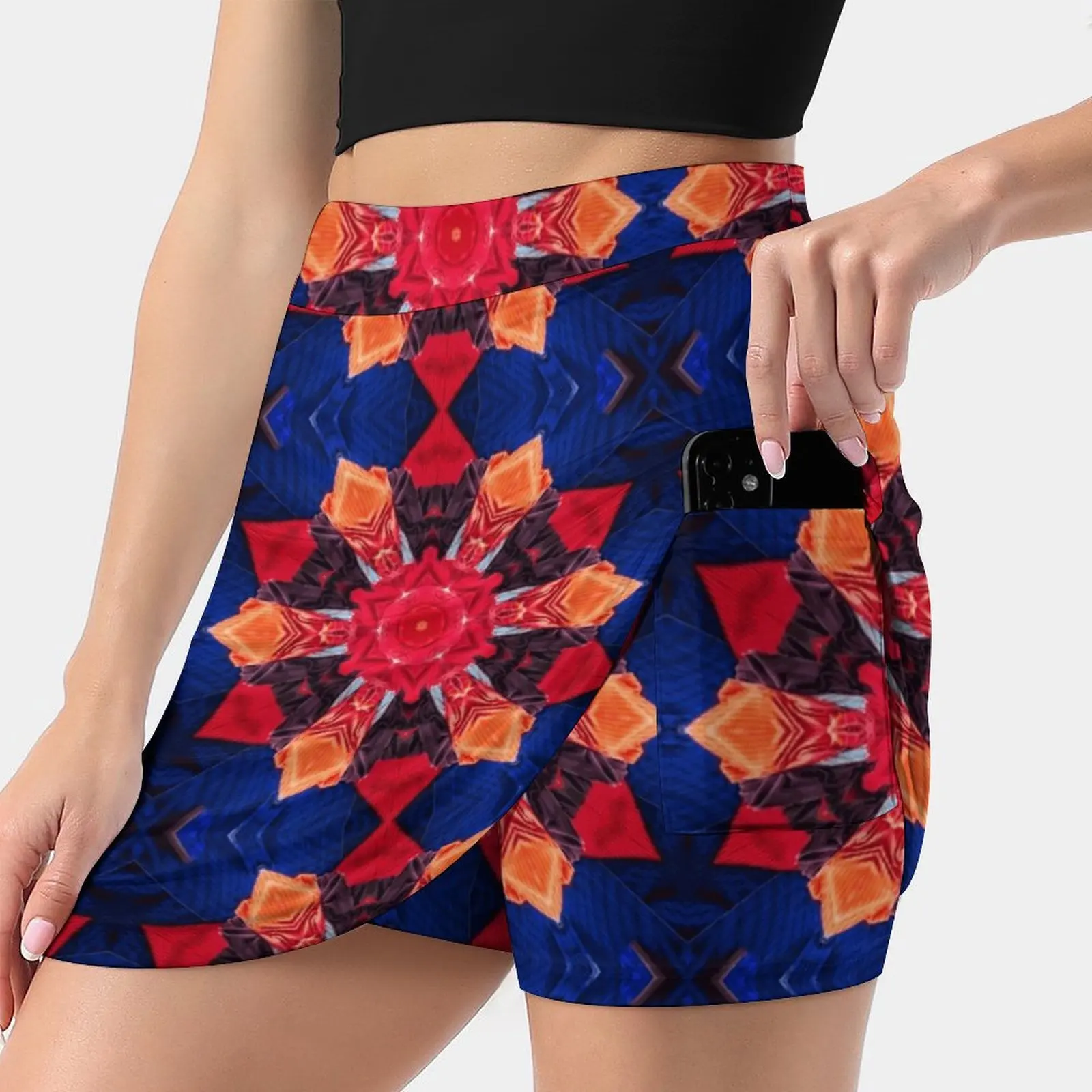 Maasai Warrior Series 3 Women's skirt Aesthetic skirts New Fashion Short Skirts Africa Warrior Tribal Geometric Travel Star