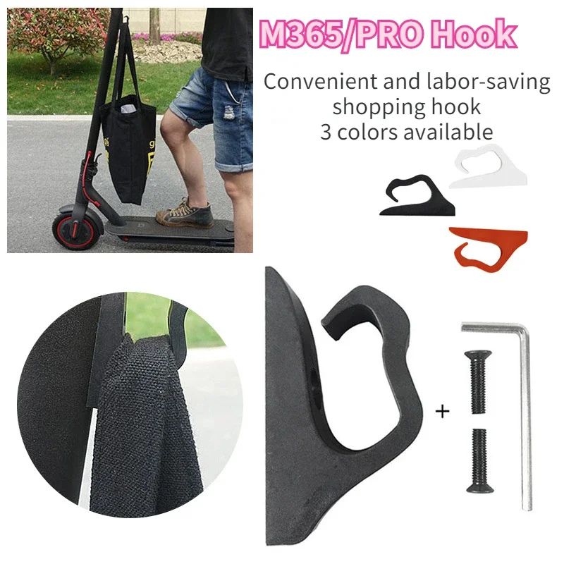 Scooter Front Hook for Xiaomi M365 Pro Electric Scooter Skateboard Storage Hook Hanger Parts Accessories S Hook with Screw Tool