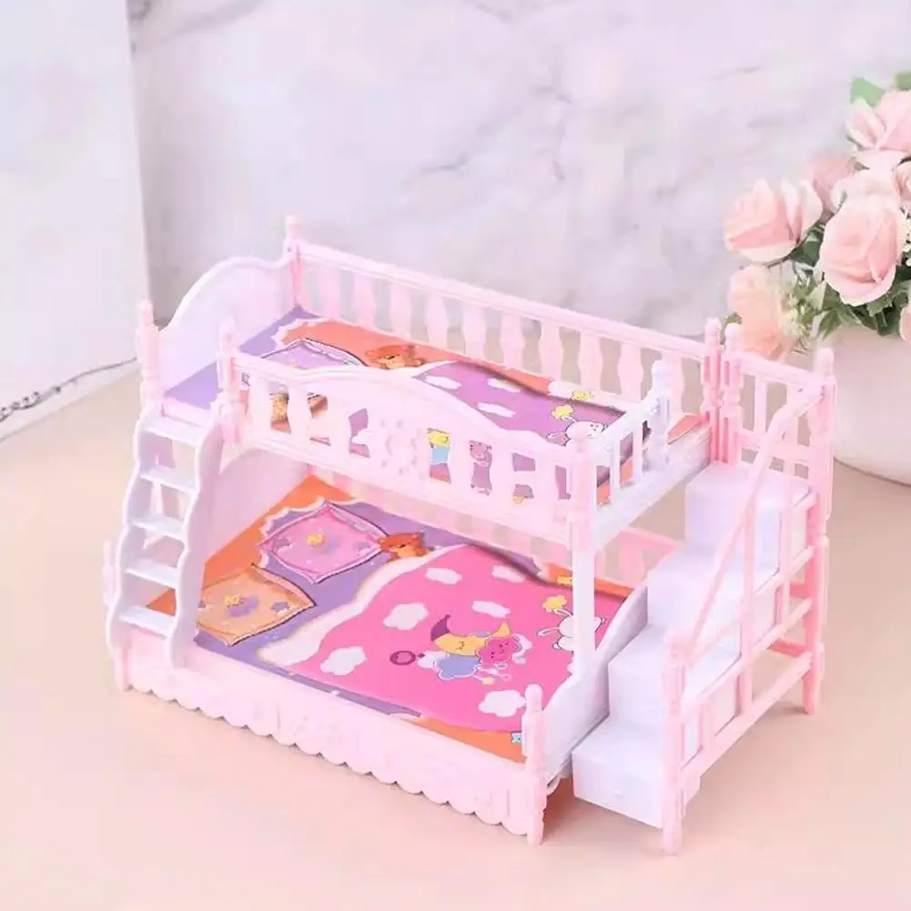 Small Furniture Ornament Miniature Bed Bunk Living Room Decoration Mini Baby Bed