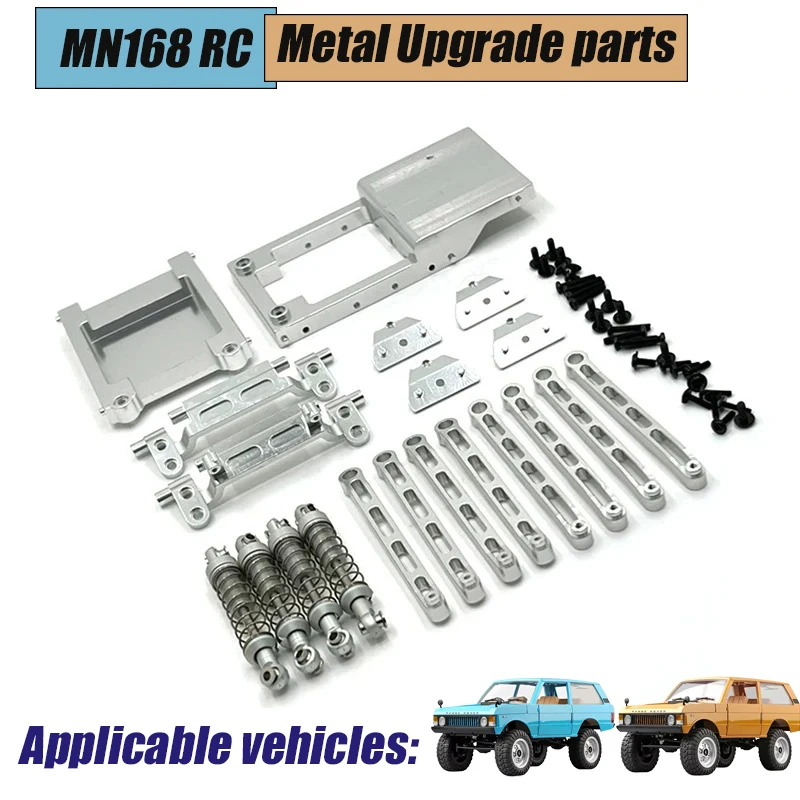Metall Mn168 Upgrade Teile Metall 370 Motor Getriebe Metall Silber Teile 1/12 RC Auto Upgrade Teil Auto Zubehör Rc Werkzeuge