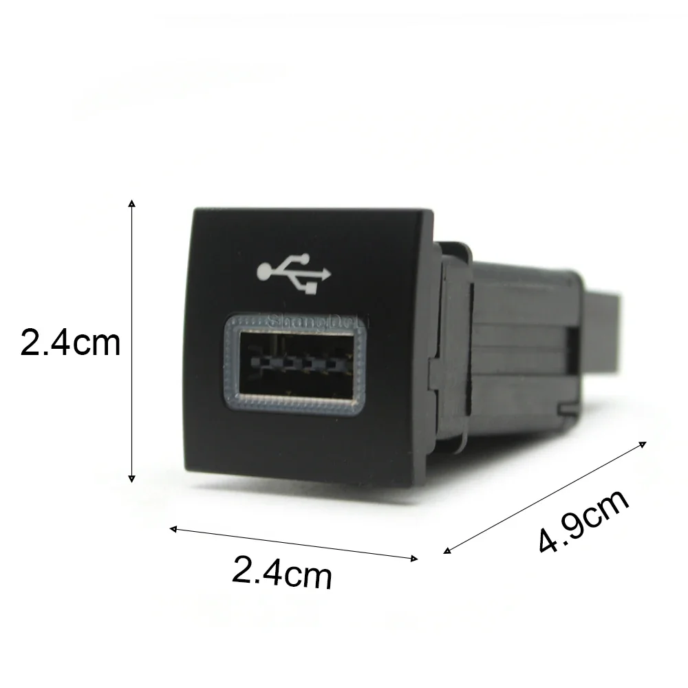 Auto-USB-Eingangsadapter, Audio-Radio, U-Disk-Blitz, Schnittstelle, Musikkabel für Volkswagen Golf 6, Jetta MK5, Caddy, EOS, Scirocco