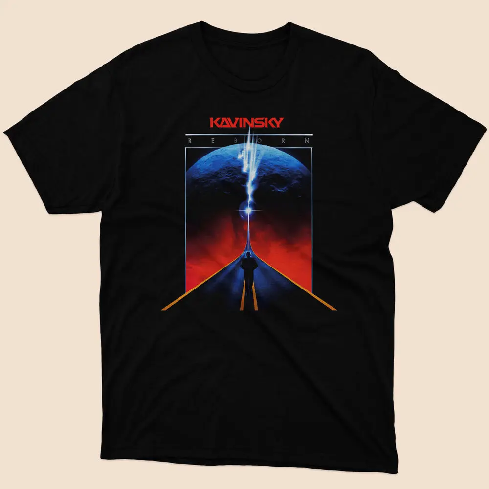 Limited Walking alone Kavinsky Reborn Classic T-shirt Black Size S to 5XL  High Quality 100%Cotton Short Sleeve