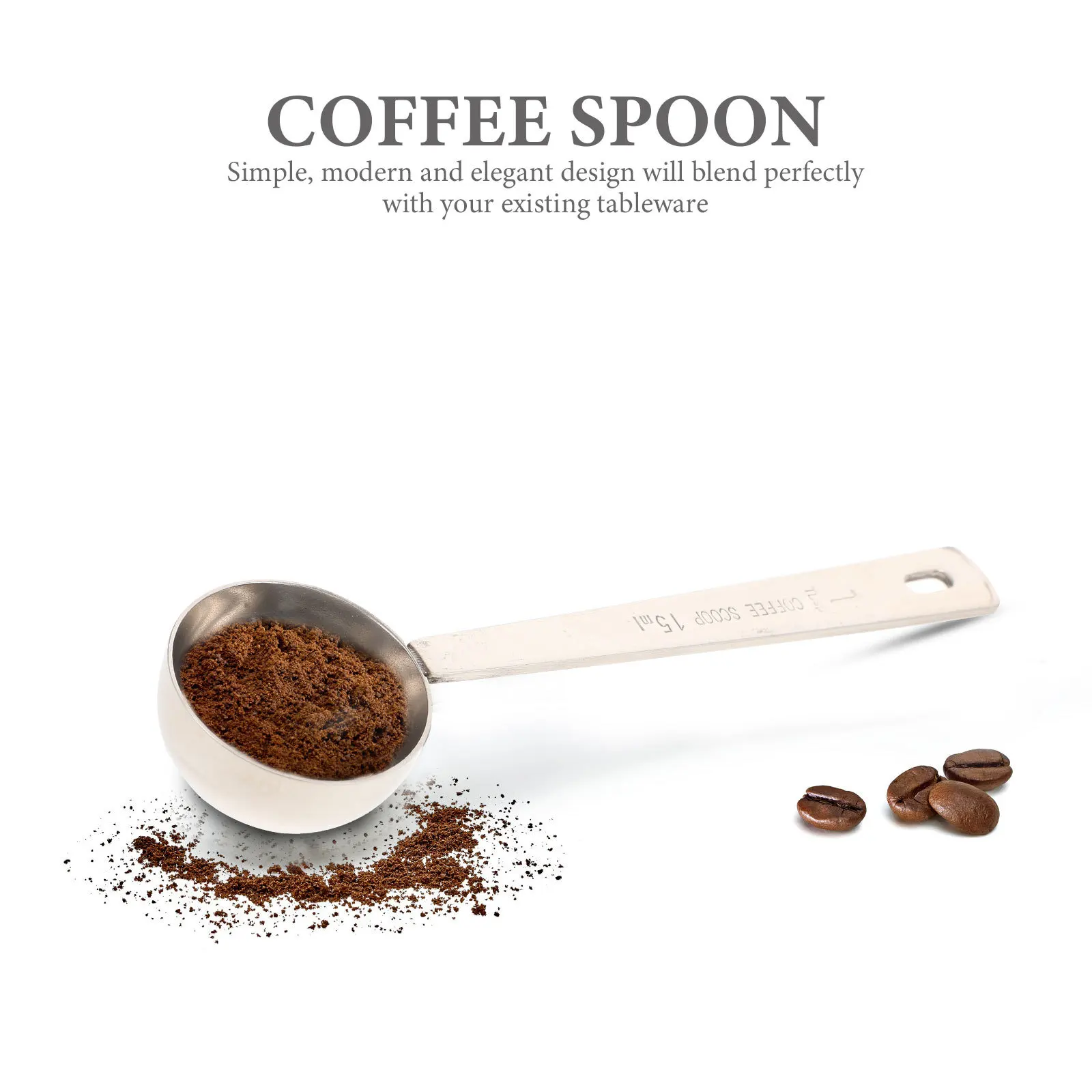 

3pcs Coffee Spoon Stainless Steel 15Ml Thickened Dessert Spoon For Ice Cream Cake Espresso Tasting Scoop Mixing Serving Tool