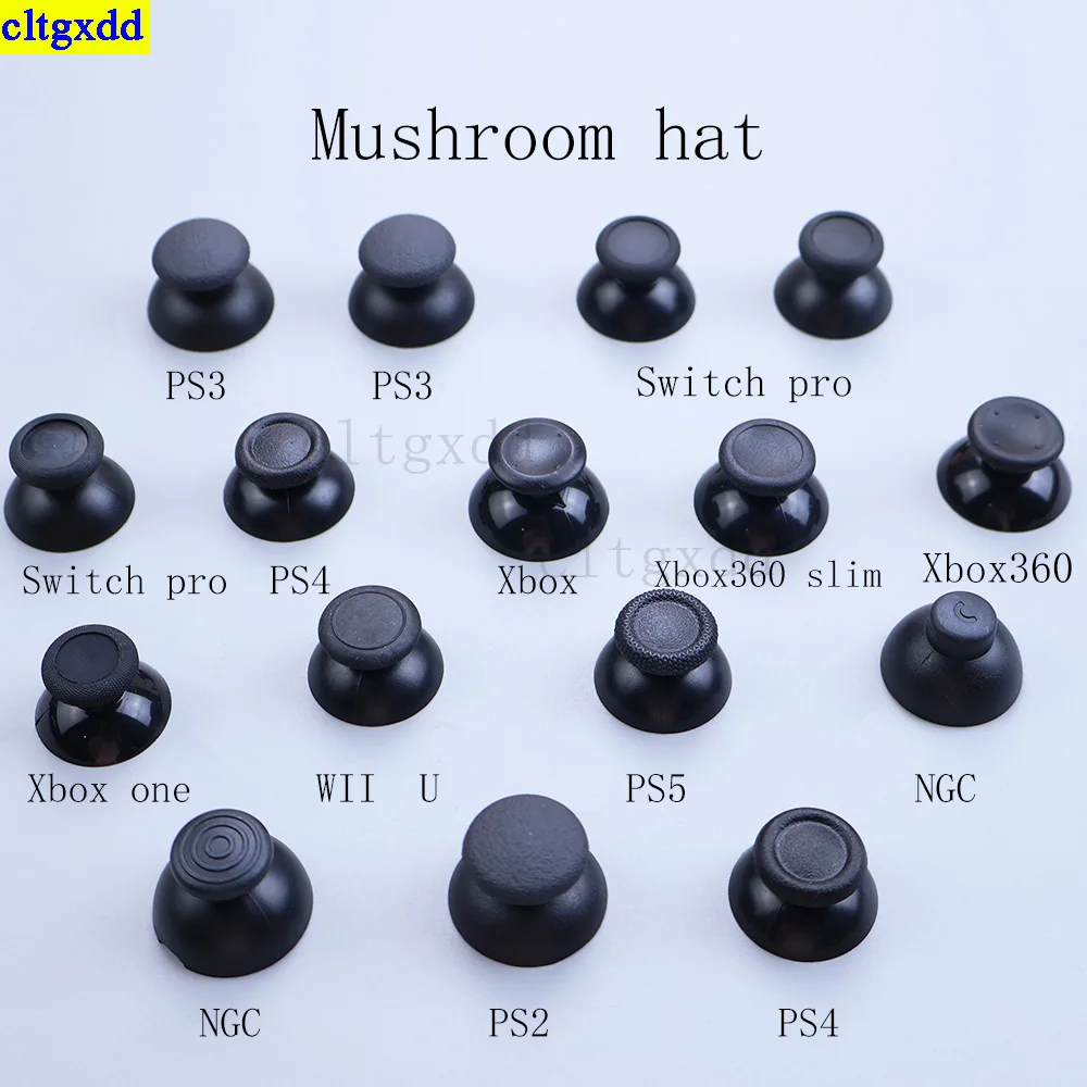 Cltgxdd 10 Piece 3D Simulation Joystick Mushroom Head for PS2 PS3 PS4 PS5 Wii U NGC Switch Pro Xbox One 360 Slim Joystick Cap