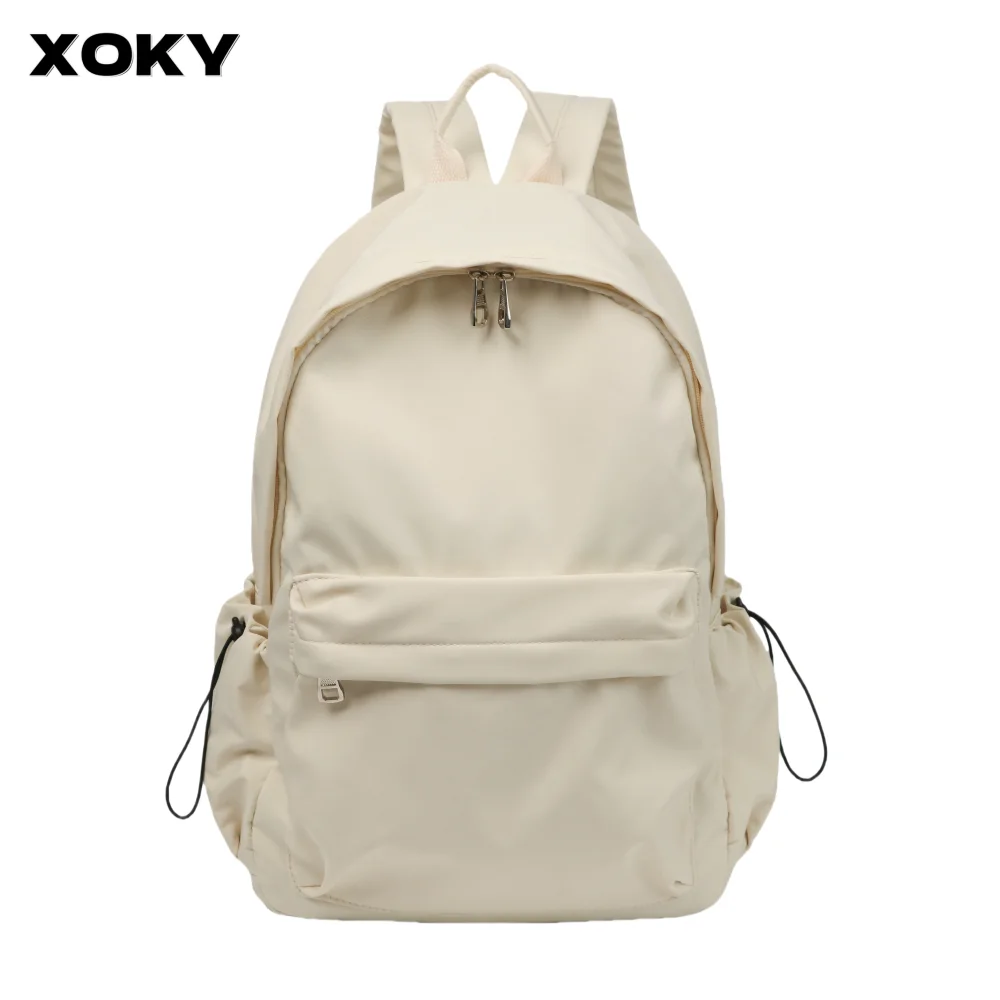 

XOKY High Quality School Student Backpack Large Capacity Travel Bag Oxford Cloth Bag Trendy Computer Bag Backpack Washable