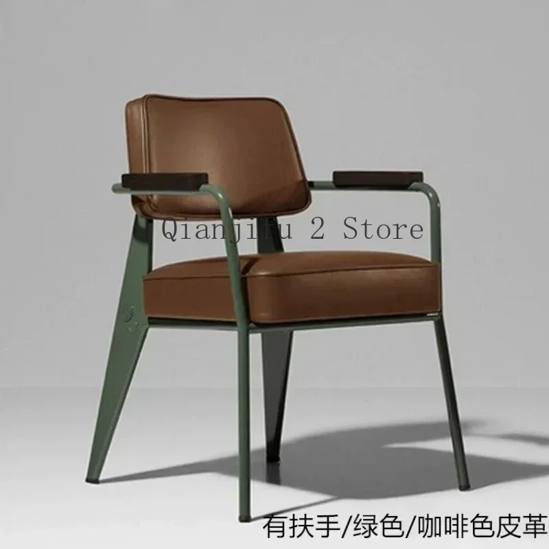 Handrail Chaise Salle A Manger Fallow Work Comfort Backrest Dining Chairs Simple Nordic Muebles Hogar Salon Furniture  B1