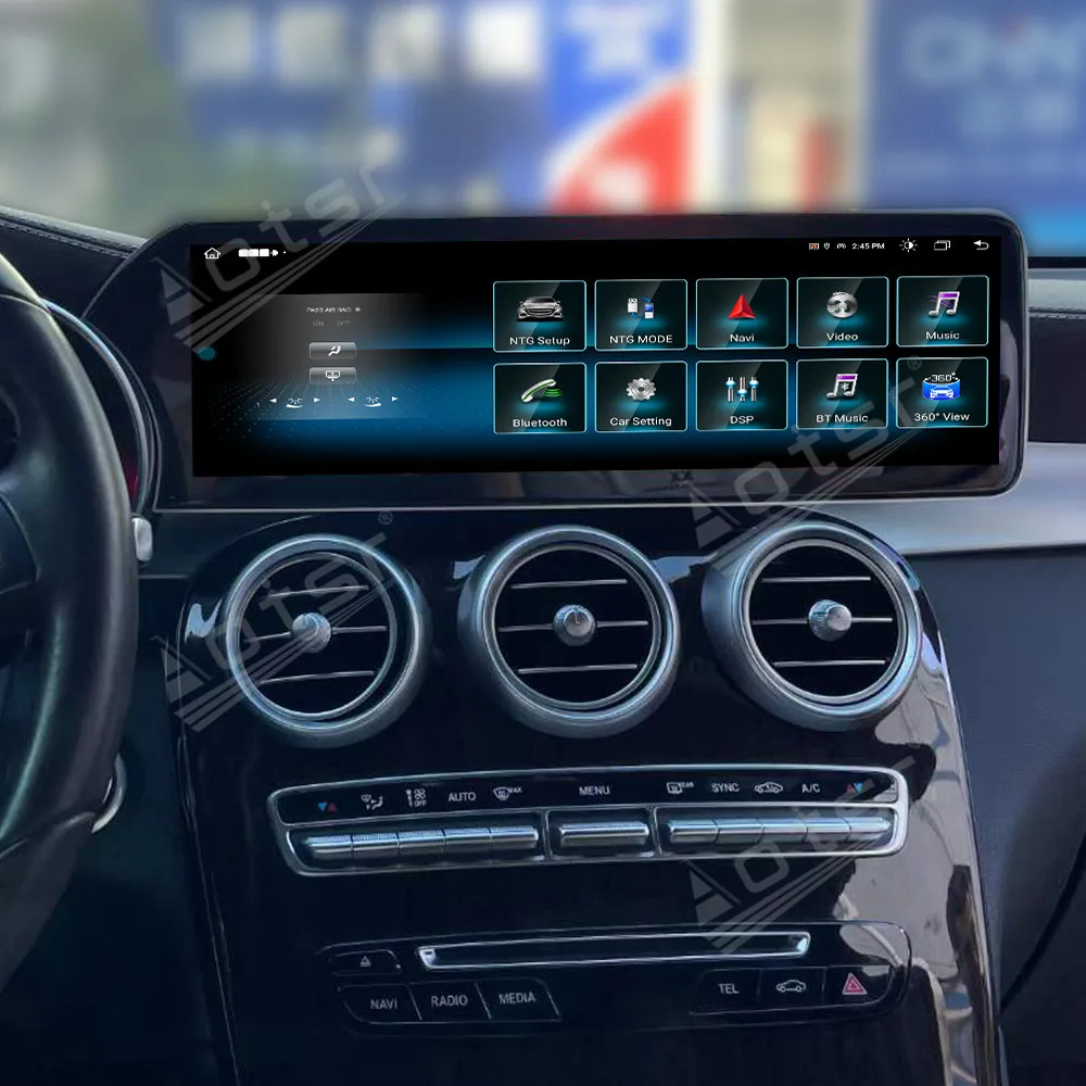 4.0/4.5 system For Mercedes Benz GLC C-Class W205 2015-2018 Android 13 Touch Screen Car Radio 14.9 Inch GPS Navigation CarPlay