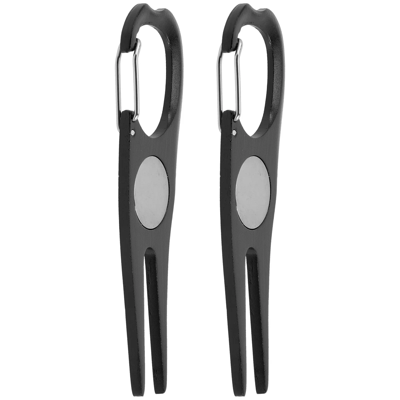 

2Pcs Golfs Divot Fork Premium Wear-Resistant Outdoor Golf Fairway Repairing Tool Portable Golfing Accessories Compact Metal Ball