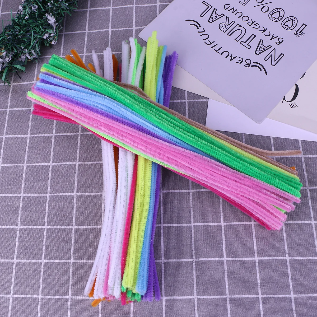 200 Stück bunte Pfeifenreiniger, flexible Formstäbchen für Kinder, Fantasie, Spielen, Kunst, Dekoration, Aktivitäten, Klappstäbchen, Spielzeug