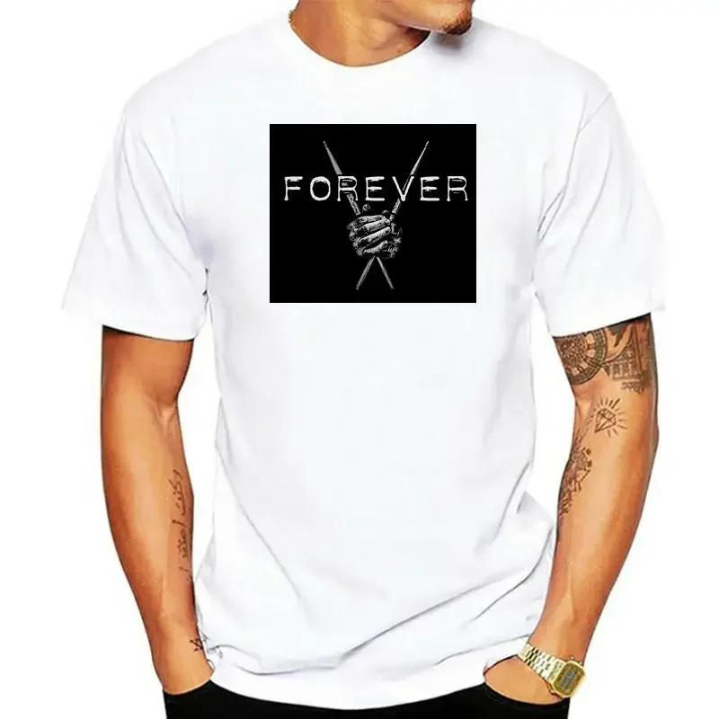 Drummers tee paiste zildjian tama pearl sabian anime streetwear fashion man Hot Sale New Arrival Crewneck DRUMS FOREVER T-SHIRT