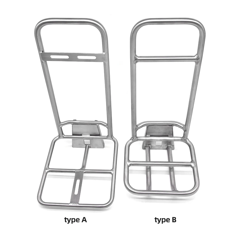 2 types Titanium alloy Front Rack for Brompton Bicycle & Super Lightweight about 241g for Brompton bike accessories