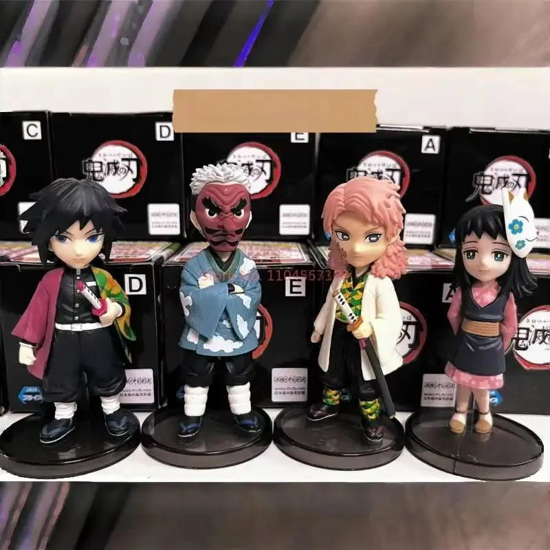 Figurka anime Hot Bandai Wcf Demon Slayer Vol.1 2 3 5 Series Scenery Tanjirou Zenitsu Fire Pillar Ornament Handmade Toy Gift