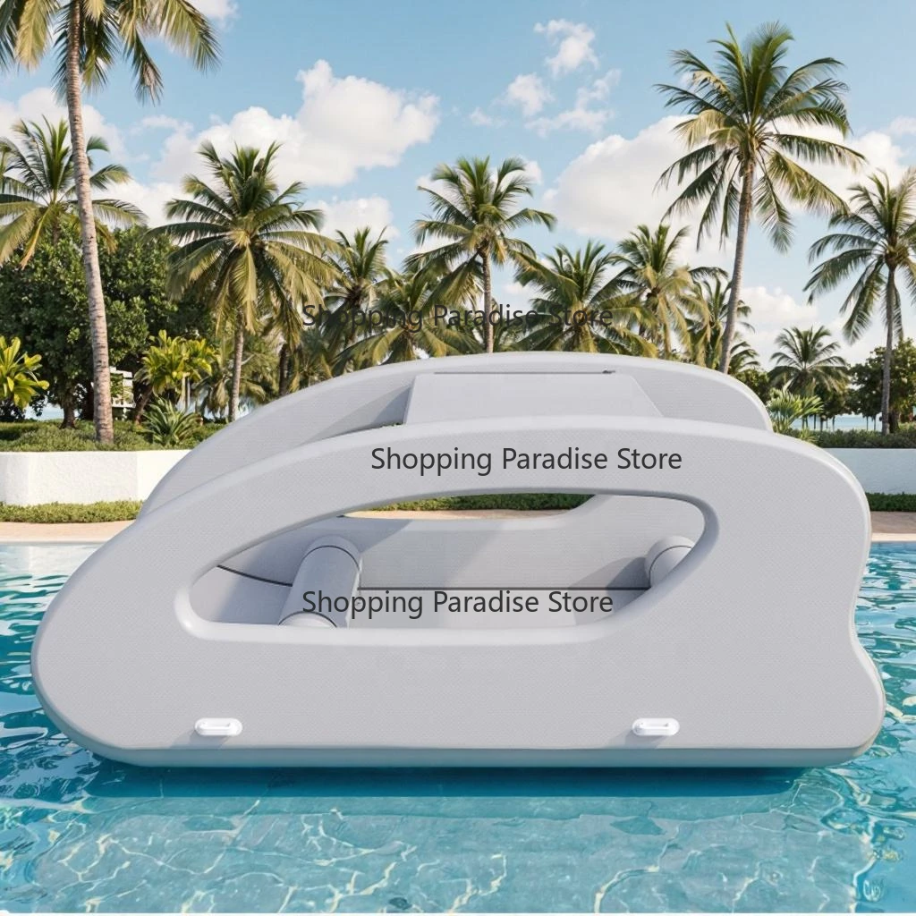 Factory Manufacture Catamaran Inflatable House Boat Sport Inflatable Yacht with Engine for Fishing Power Floating Boat