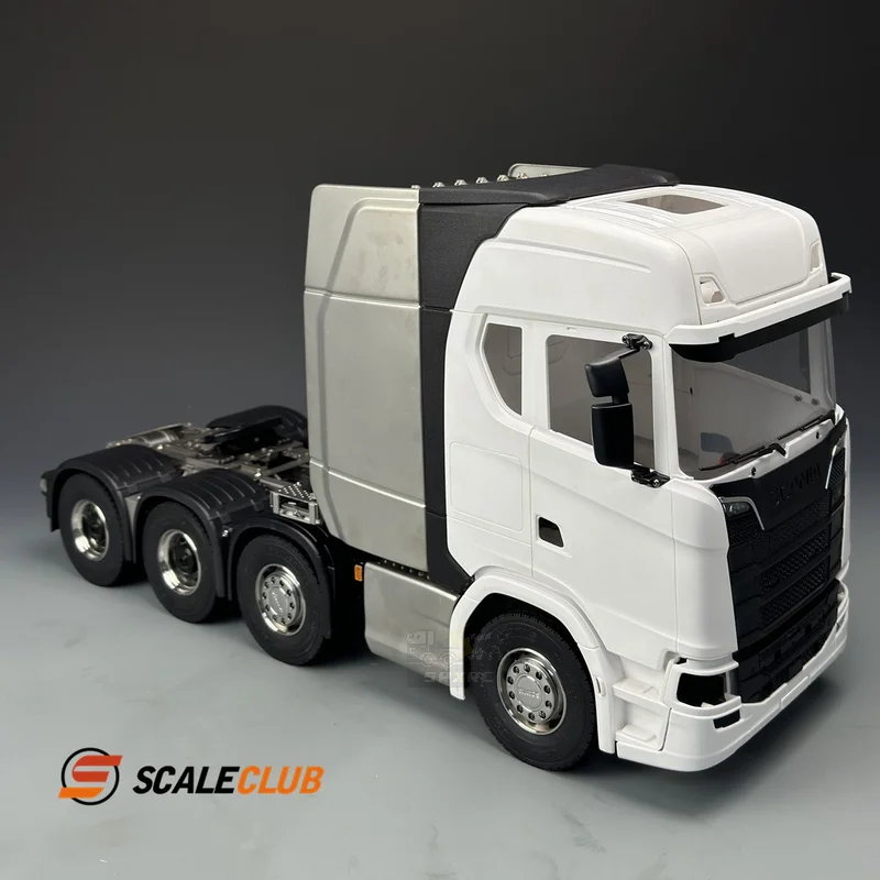 Scaleclub Model For Scania 770S Upgrade All-metal Heavy-duty Chassis Large Transport  For Tamiya  RC Trailer Tipper Parts