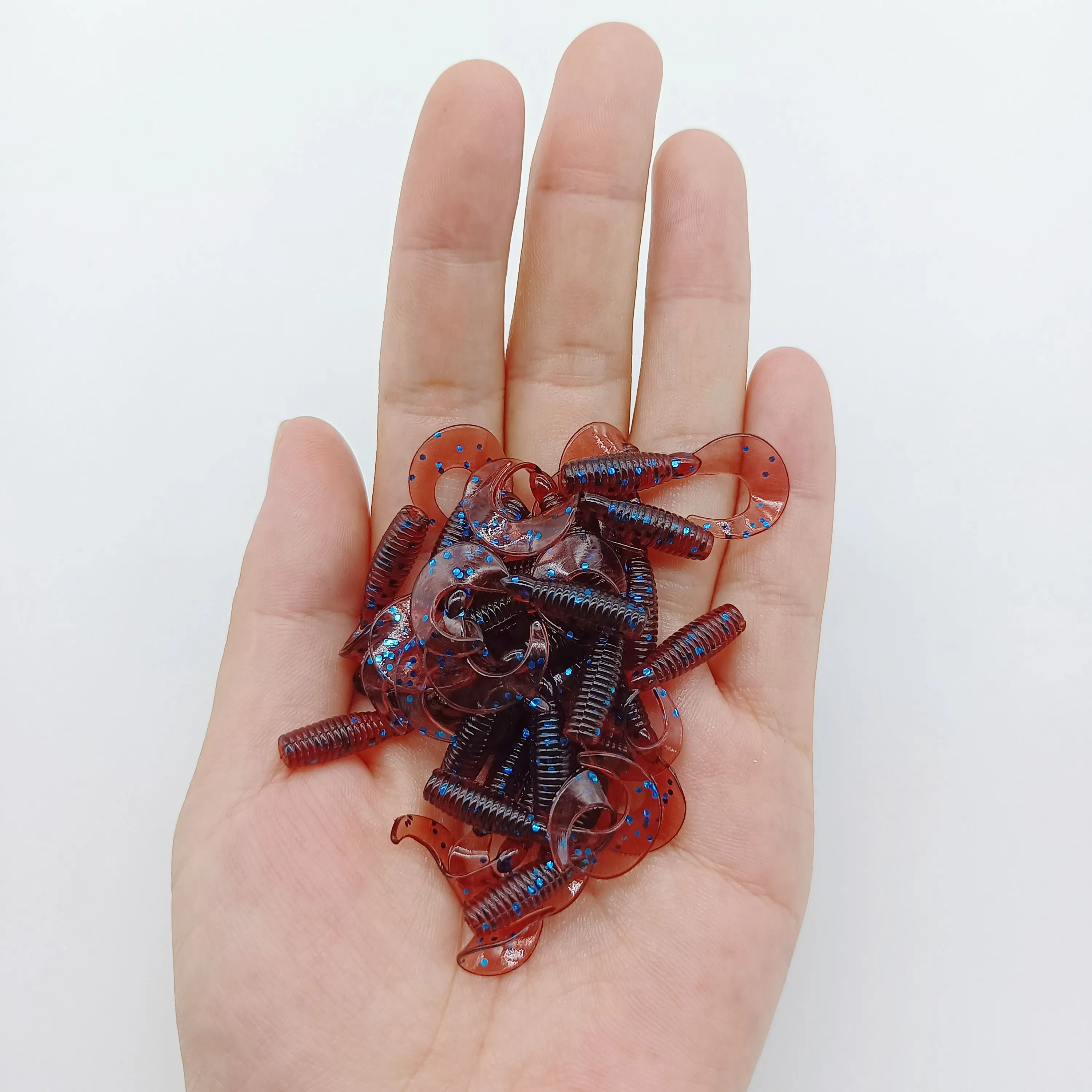 DUODUOYU 10PCS  Mini Soft Fishing Lure Silicone Bait 0.4g/30mm Artificial Swimbait Jig Wobbler Bass Bait Fishing Tackle