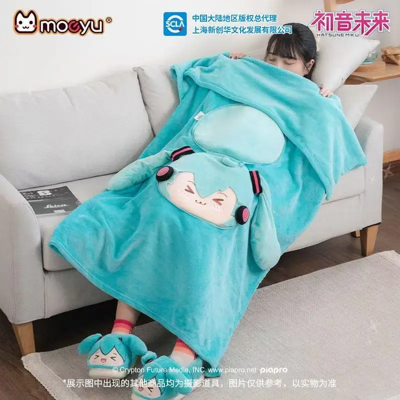 

Hatsune Miku Series Multifunctional Pillows and Blankets Bag Sofa Decoration Storage Bag Air Conditioning Blanke Tcartoon Gift