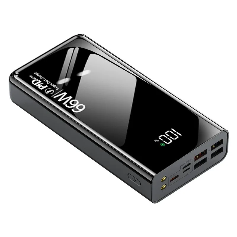 66W 30000mAh illuminating Power Bank Fast Charging For iPhone For Xiaomi For Samsung Large Capacity With LED Digital Display