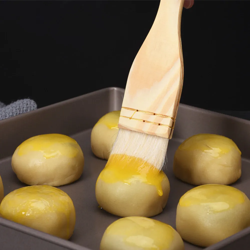 3Pcs Woolen Brush Bbq Oil Brush Barbecue Tool Kitchen Baking Grilling Sauce Pastry Multi-Function Household Bbq Accessory