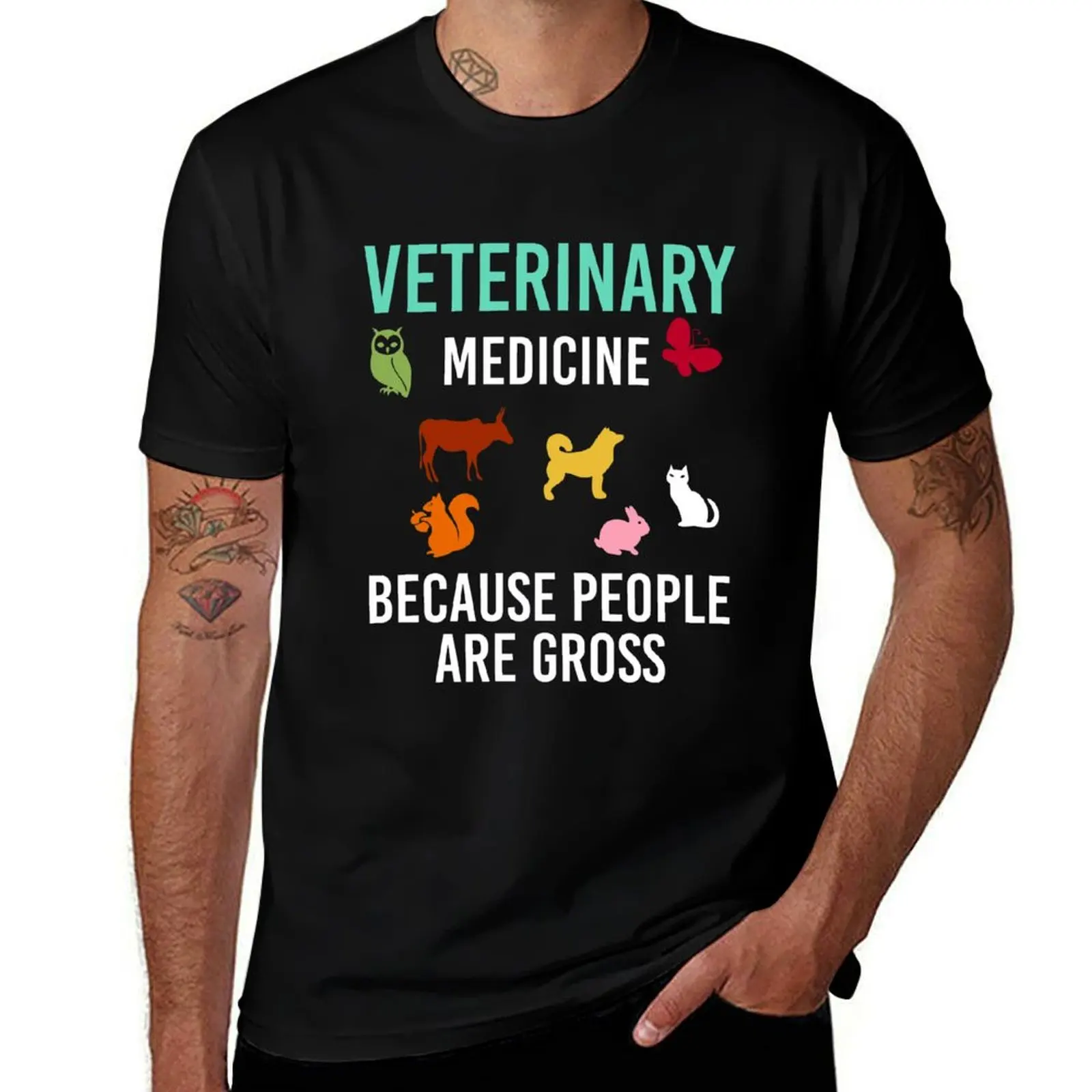 VETERINARY MEDICINE T-Shirt Plus Size Workout Short Sleeve Top T-Shirt