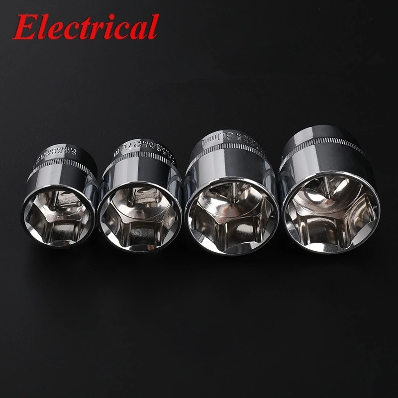 20 pz/set 8MM 9MM 10 11 12 13 14 15 16 17 18 19 20 21 22 23 24 esagono 1/2 chiave a bussola corta testa manica in lega di cromo vanadio