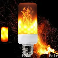 Led E27 Flame Bulb Fire Lamp Corn Bulb Flickering Led Light Dynamic Flame Effect 5w 7w 110v-220v For Home Lighting