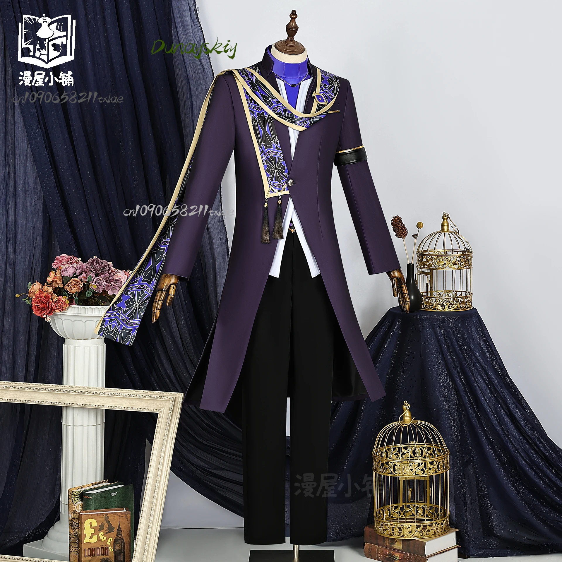 مجموعة أزياء جينشين إمباكت سينو التأثيرية، زي كرنفال منتصف الليل، شعر مستعار لشخصية لعبة الرسوم المتحركة جاهز للهالوين