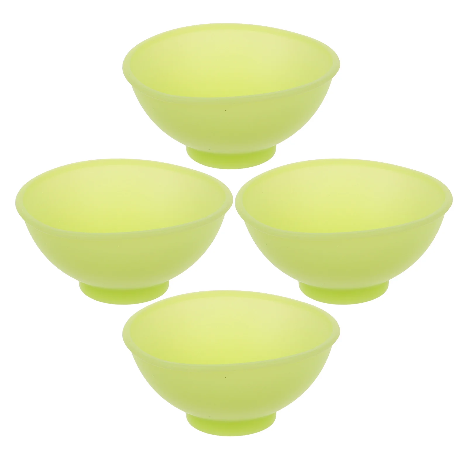 4pcs Mini Silicone Mixing Reusable Food Prep Condiment Bowls For Diy Face Mask Spa Small Durable Nonstick Easy Clean Compact