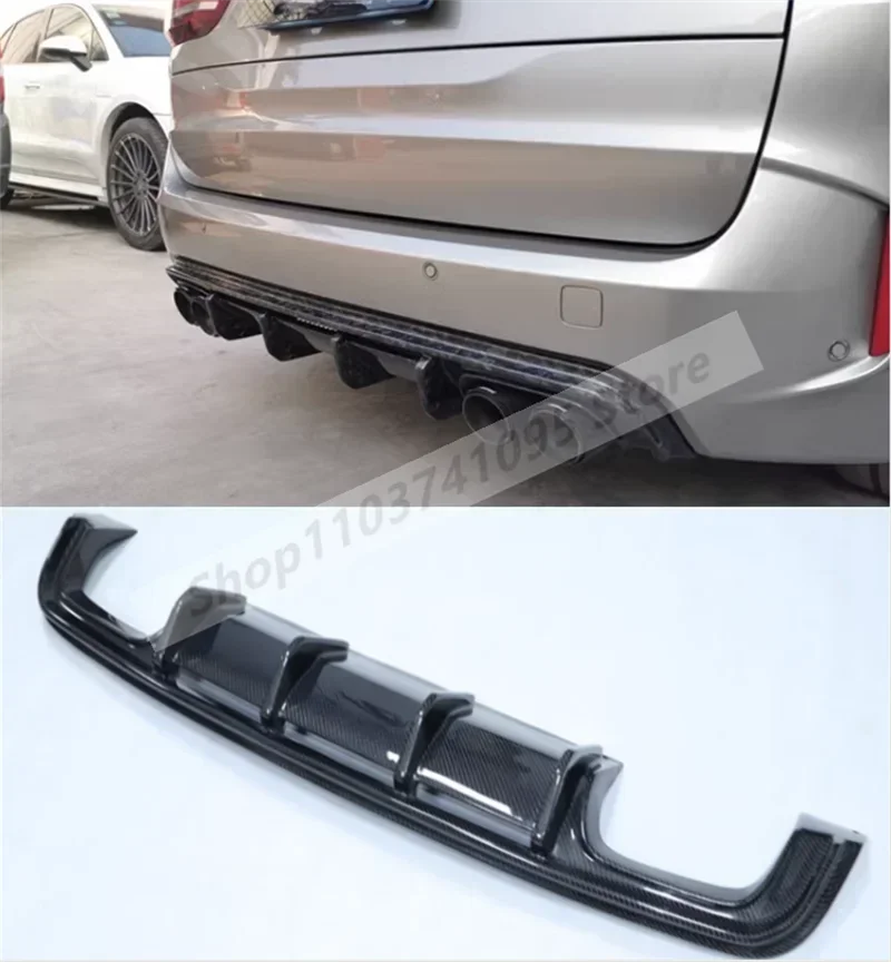 Real Carbon Fiber Rear Bumper Trunk Door Diffuser Lid Spoiler Body Kit For BMW X5M X6M F85 F86 2014 2015 2016 2017 2018