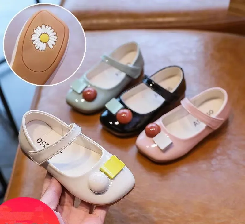 

real photos Spring and Autumn Baby Shoes Girls Princess Shoes Cute Soft Sole Shoes Small Leather Shoes 2025 chind Casual Shoes