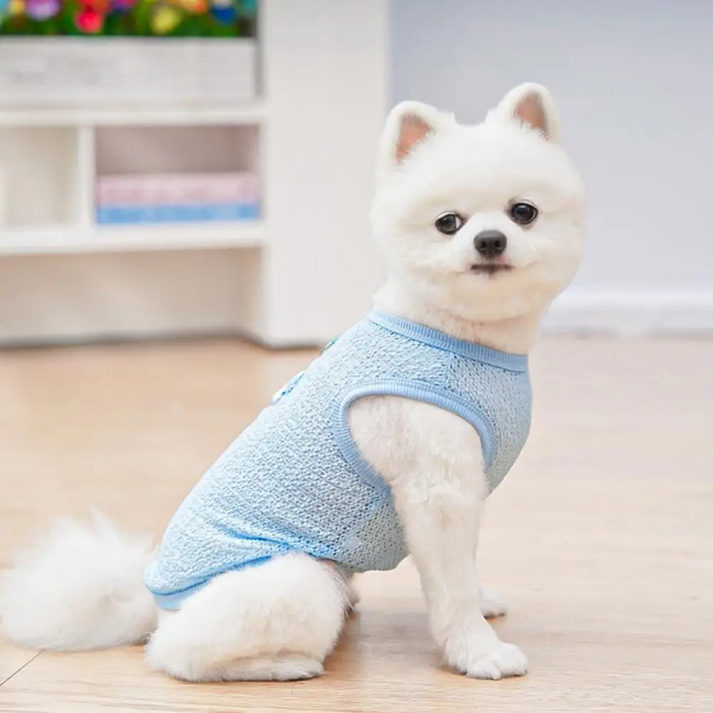 Breathable Dog Shirts for Walking Breathable Dog Shirts for Small Medium Dogs with Cartoon Pattern Lightweight Summer for Cats
