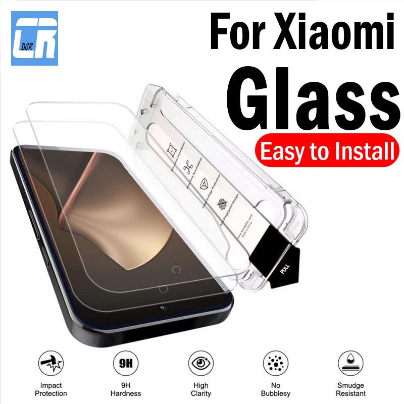 

1-2 шт. закаленное стекло премиум-класса для Xiaomi 15T 14T 13T 12T 11T Black Shark 4 5 Pro Защитная пленка для экрана без пыли Простая установка