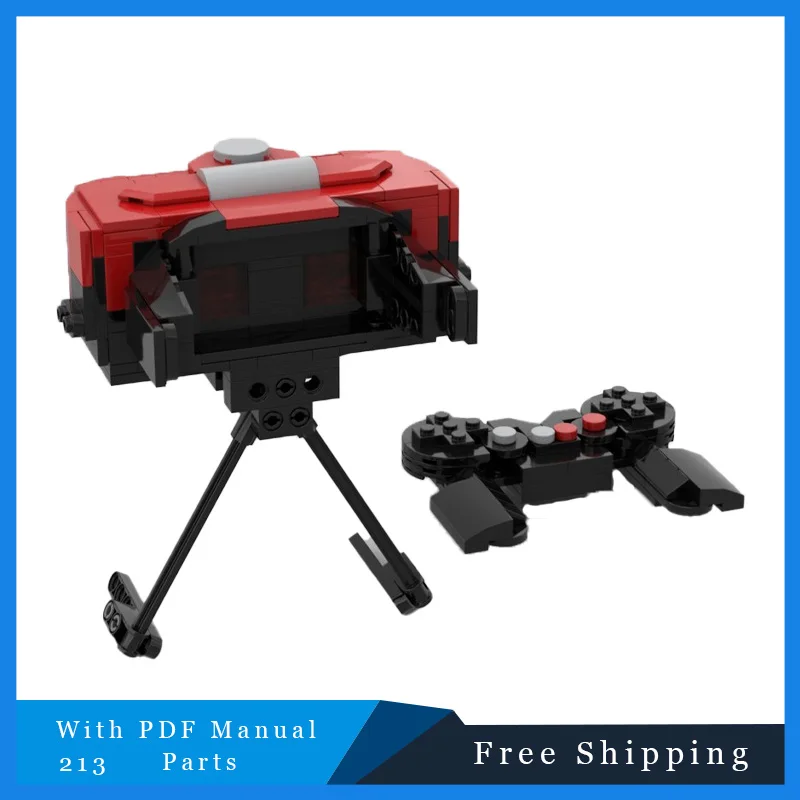

213 Parts Technology 3D Game Console Model MOC Building Block Bricks Creative Educational Assembly Toys Christmas Birthday Gifts