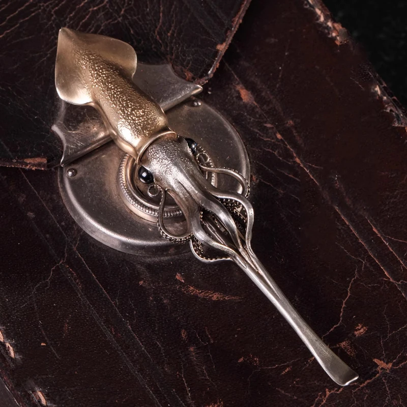 Outdoor Portable EDC Handmade Squid Ear Scoop Creative Gift