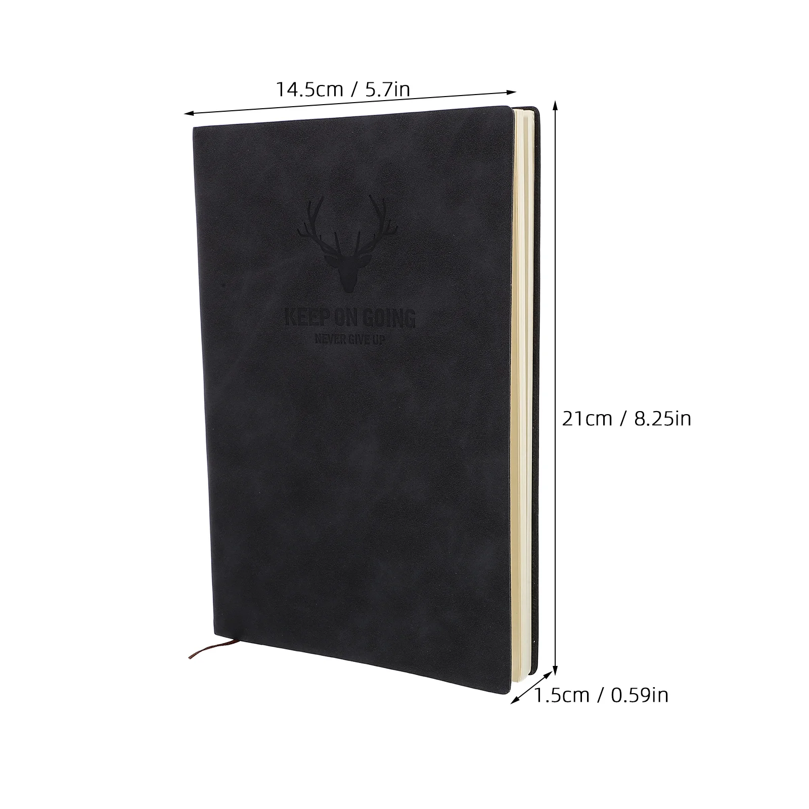 Het Notebook Schapenvacht Kladblok Huishoudelijke Planner Journal Draagbare 2100X1450X150CM Academische Zwarte Levert