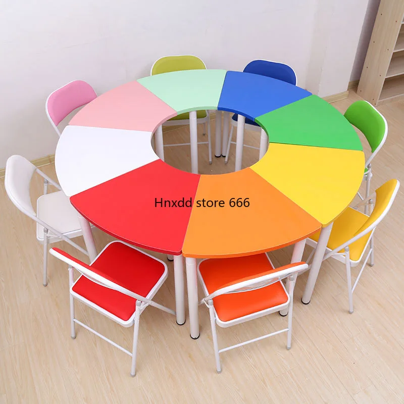 Combination Multifunctional Group Coaching Activity Table Chair Training Conference Table