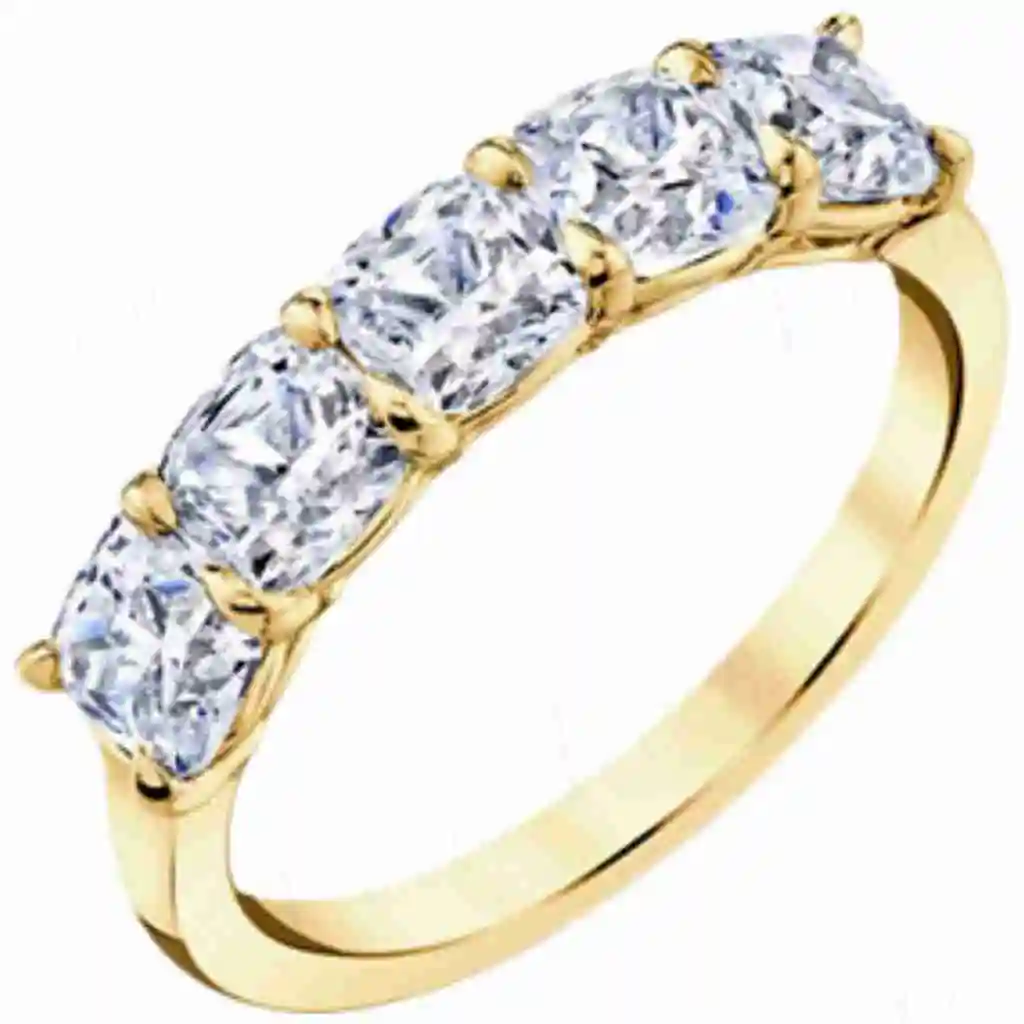 Veeie Veein Brand Jewelry Women Fashion Stackable Full Pave Band Ring S925 Sterling Silver Gold Plated 30pt/50pt Moissanite Ring view 5