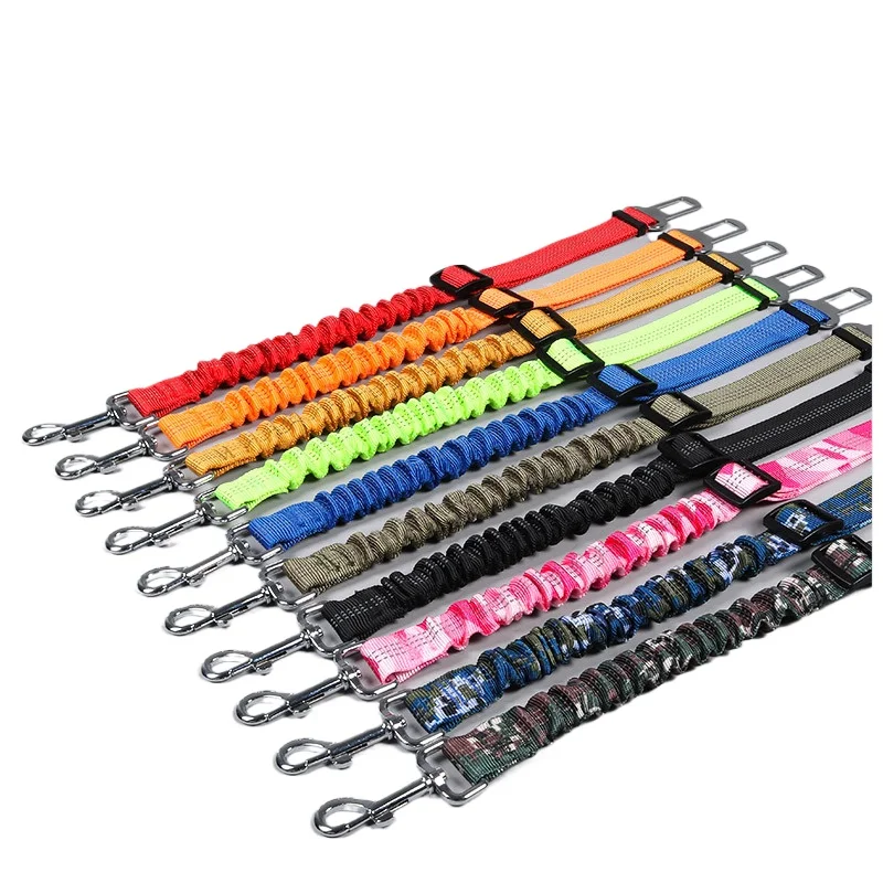 

1 Pc cat/dog suitable for outdoor safety buckle, night reflective adjustable safety rope, dog car seat belt, dog accessories