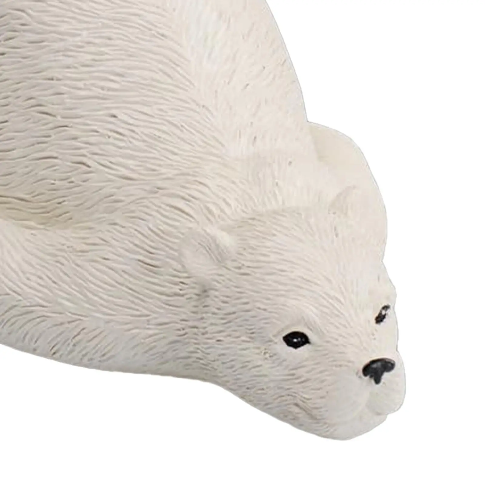 Toilet Decorative Bolt Cap Polar Bears Sculpture Toilet Replacement Parts Resin Ornament for Toliet