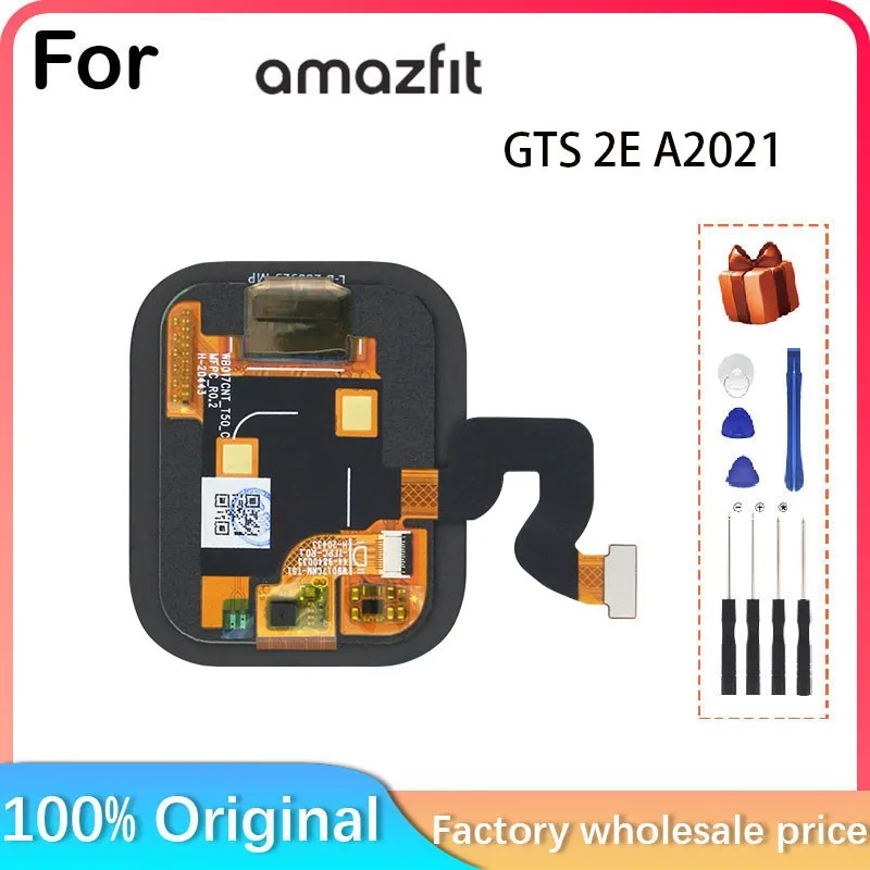 For Huami Amazfit GTS 2E A2021 Smart Watch LCD Display + Touch Panel Digitizer For Amazfit GTS 2E A2021 Amoled Display