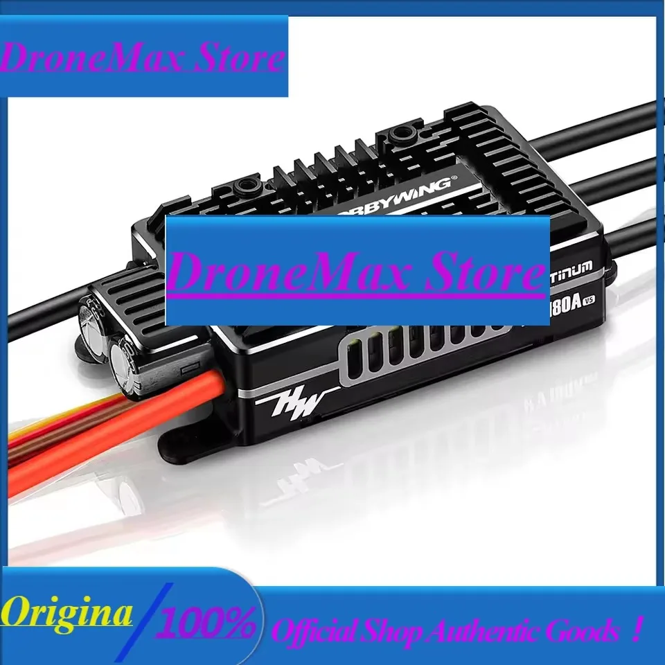 DroMaSsHobbywing Platinum HV 180A SBEC V5 Brushless ESC 6-14S High Voltage ESC For 550-700 Class Electric Helicopter Or Fixed-Wi