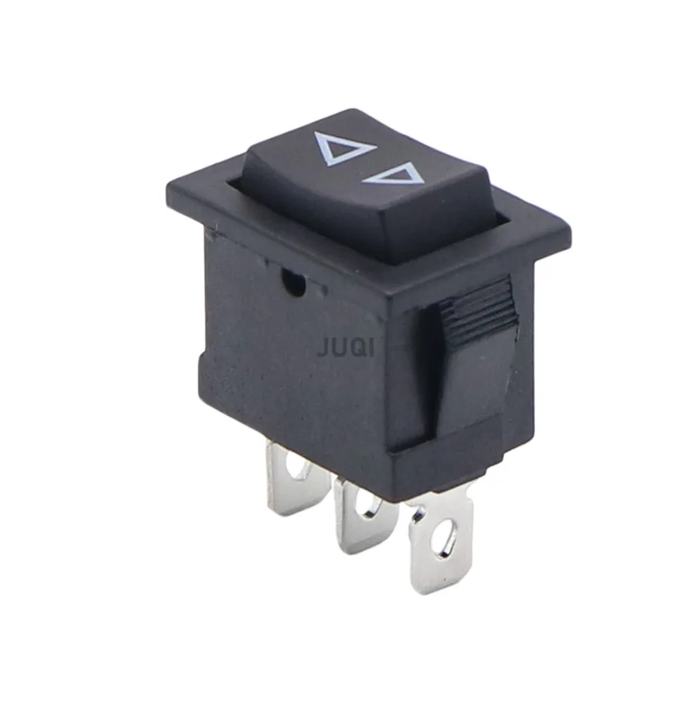 1 Buah KCD1 Mini Hitam 3 Pin / 6 Pin On/Off/On Rocker Switch AC 6A/250V10A/125V