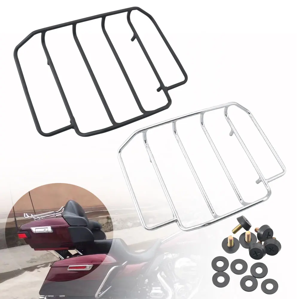 Motorcycle Accessories Rear Tour Pack Pack Luggage Top Rack For Harley Touring Road King Electra Street Glide Trunk Pak Moto