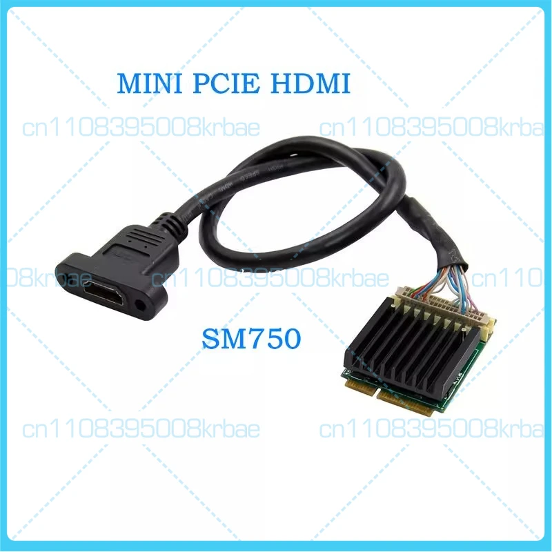 

Промышленная графическая карта SM750 Mini PCIe HDMI с независимым разрешением и частотой обновления