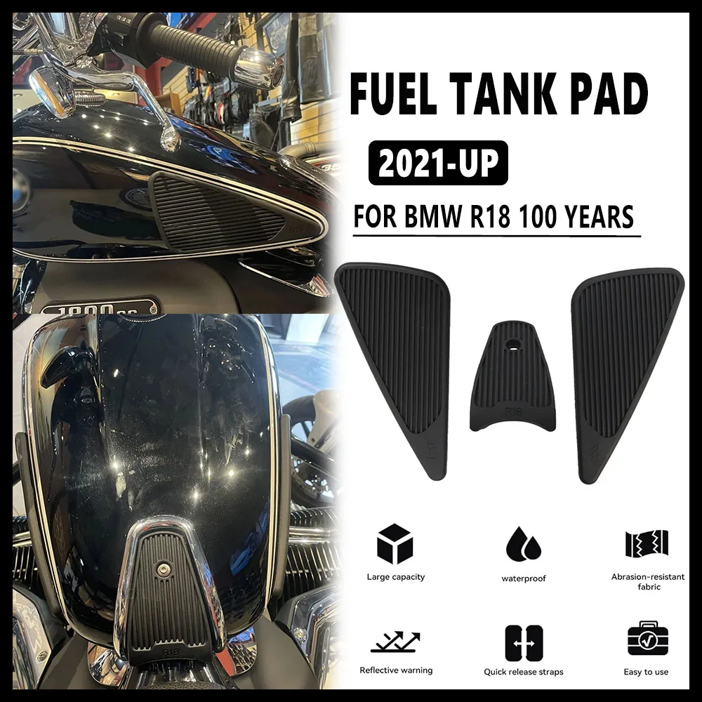 

NEWMotorcycle Side Fuel Tank Pad Top Gas Tank Protective Sticker ForBMW 2021-UP R18 B Classic Roctane 100 Years Transcontinental