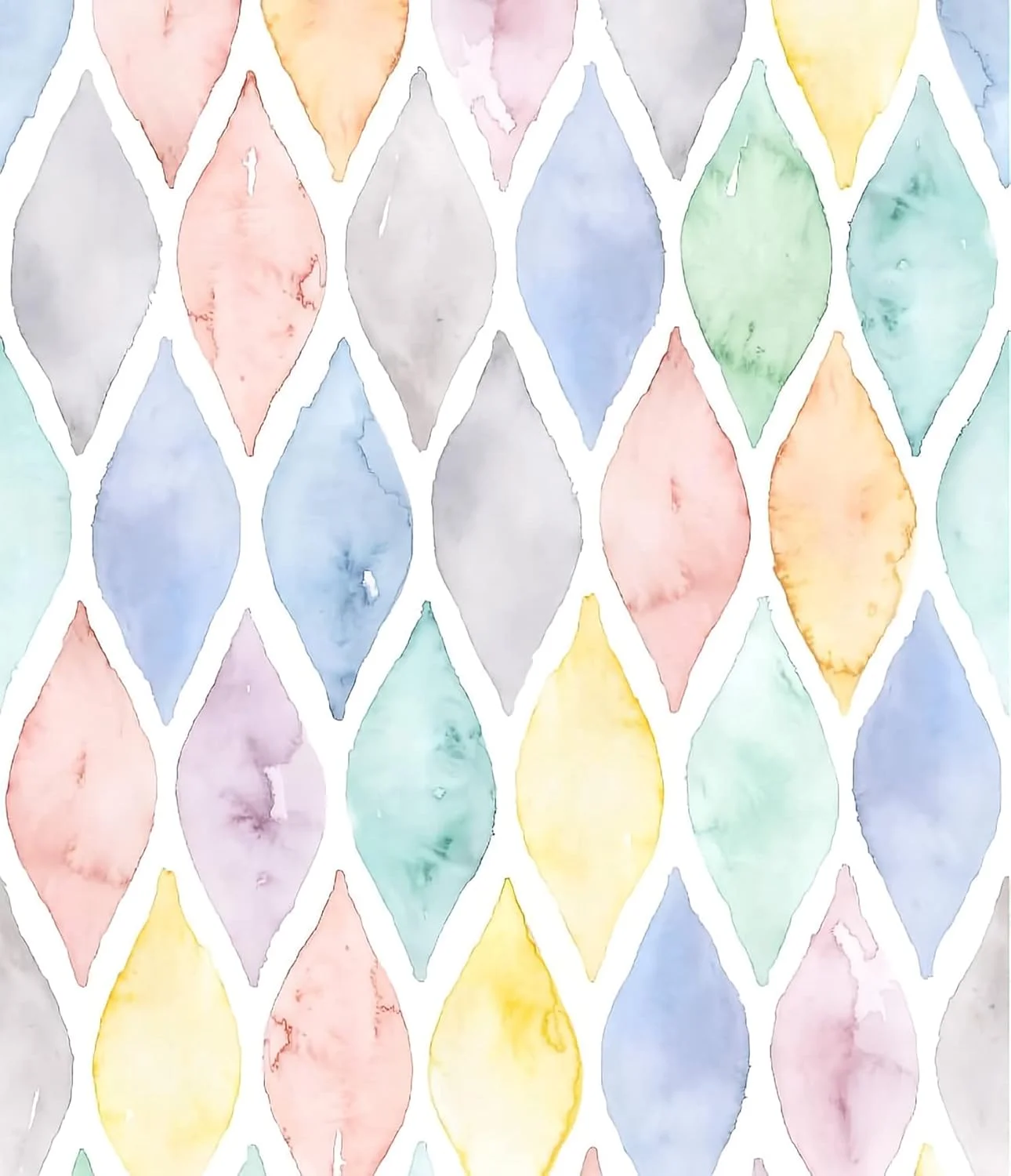 Multicolor Geometric Self-Adhesive Wallpaper Colorful Arc Removable Peel and Stick Wallpaper for Nursery Kids Room Decor DIY