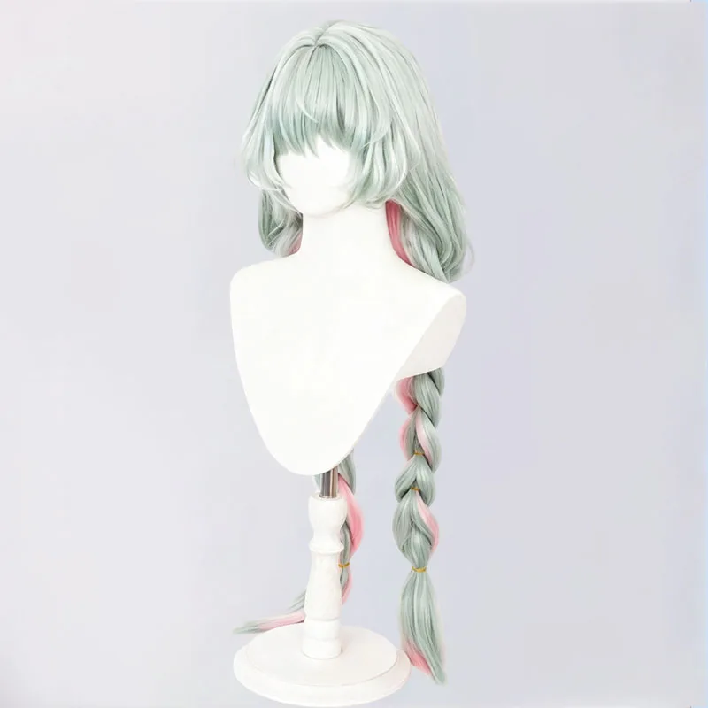 Game Wuthering Waves Phrolova Cosplay Wig Light Green Long Synthetic Hair For Women Men Halloween Costume Party Carnival Props