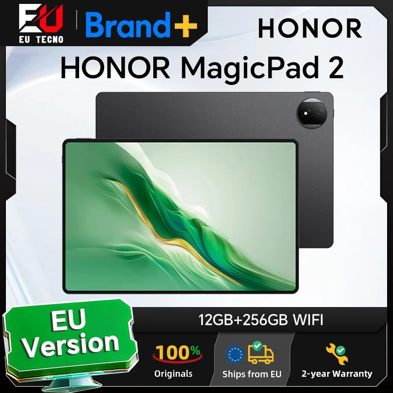 HONOR MagicPad 2, Tablette  version europ�enne, batterie 10050 mAh, tablette Android, �cran OLED 12,3 pouces, Snapdragon 8s Gen 3, cam�ra arri�re 13 MP