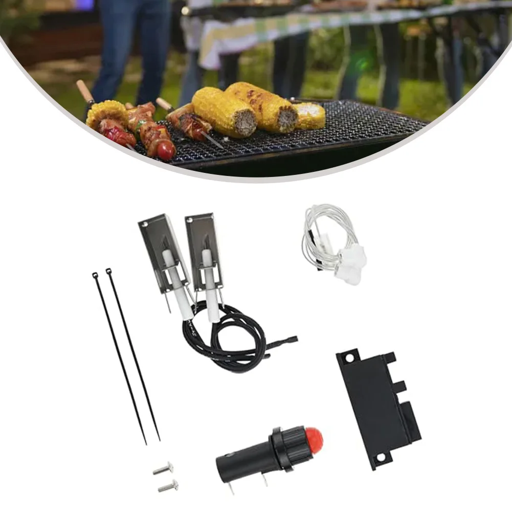 Replacement Grill Igniter Kit for Weber Summit Series 42321 Includes Spark Box Electrodes Push Button and Wires